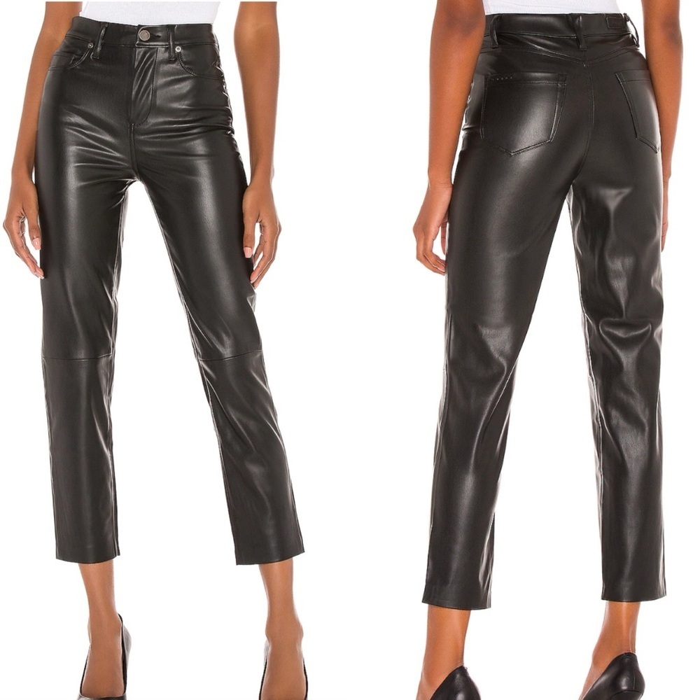 BLANKNYC Faux Leather Straight Leg Pant in Need You Tonight - Picture 3 of 13